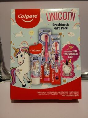 Colgate Unicorn Kids Toothbrush & Toothpaste Gift Pack - Pink